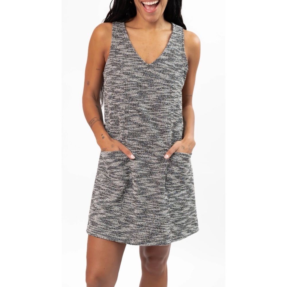 Smash + Tess Chloe Mini Dress in Black Speckled